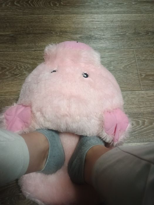 Мягкая игрушка  тапочек Хрюша