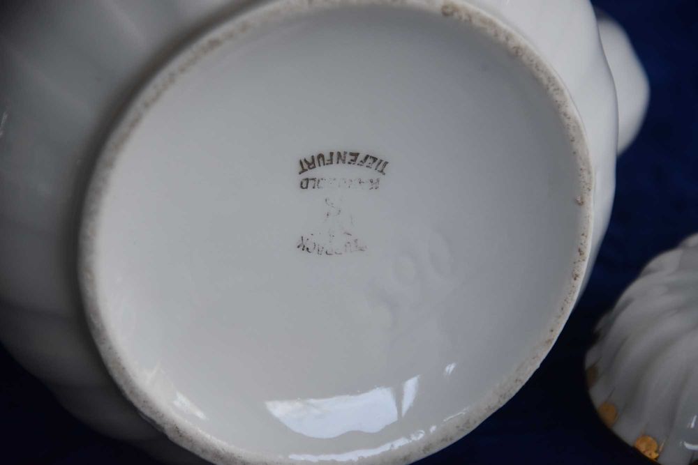 Dzbanek do kawy Tuppack Parowa Tiefenfurt Karogold 1925 r. śląsk