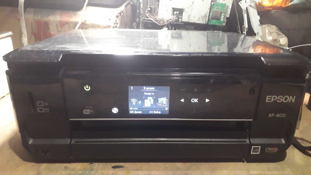 МФУ Epson XP-600 с установленной СНПЧ. Пробег 300 стр
