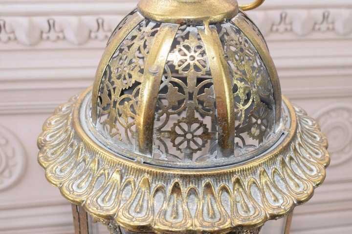 Lampion Latarnia na Świece - Vintage , Glamour - Lampa