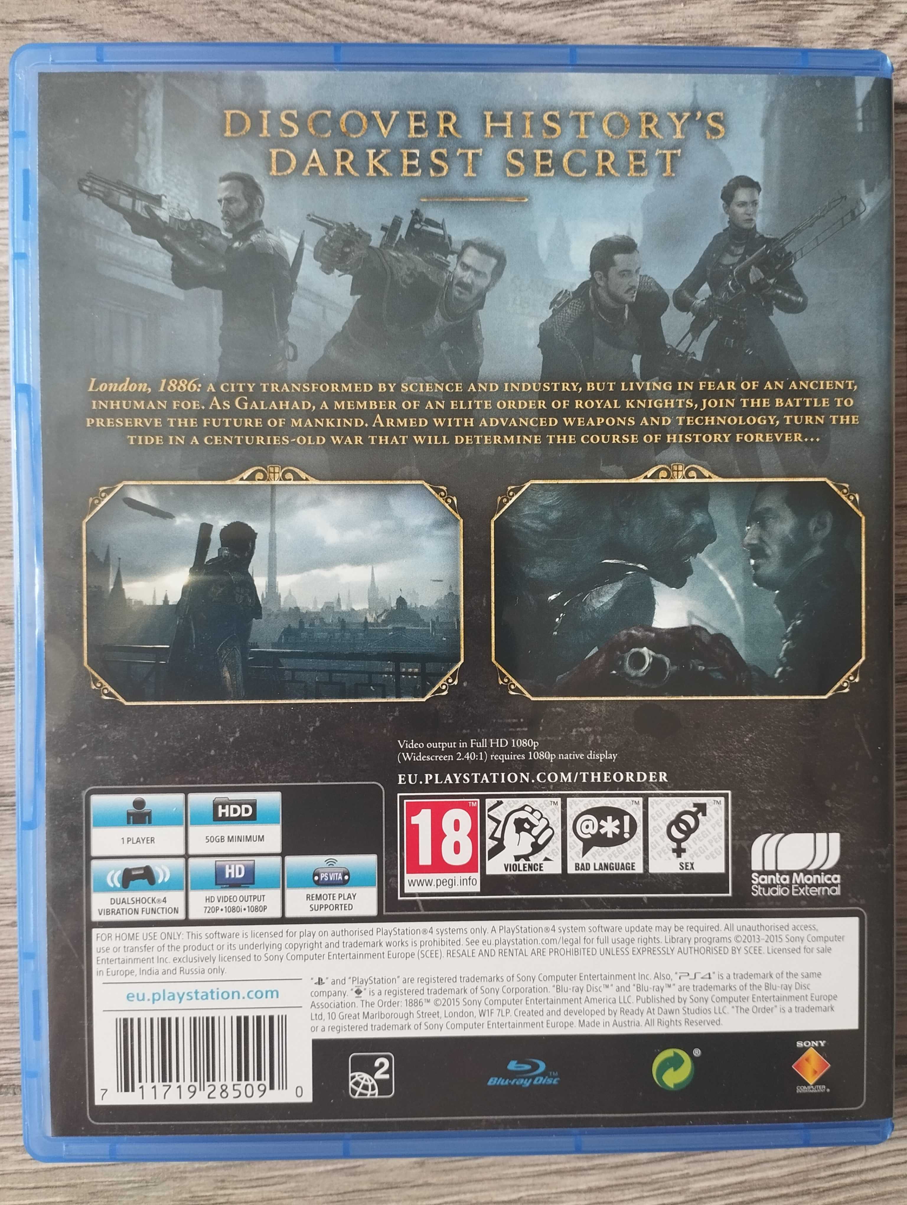 Gra The Order 1886 Polska Wersja PS4/PS5 Playstation