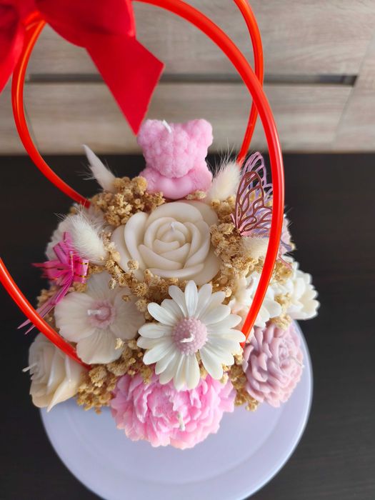 Flower box -świeczki sojowe