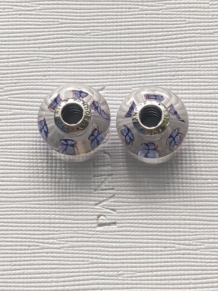 Murano motylki charms Pandora