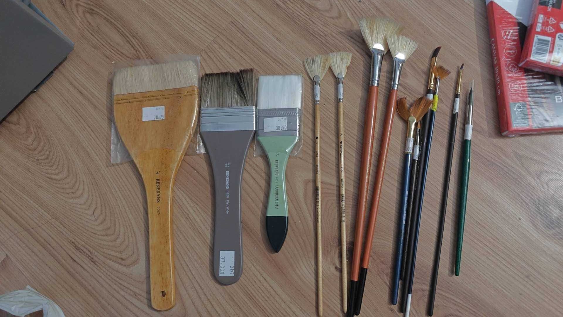 winsor newton Farby olejne i pędzle i Płótno malarskie
