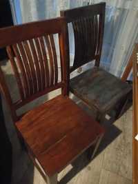 Krzesła z palisandru indyjskiego dwie sztuki