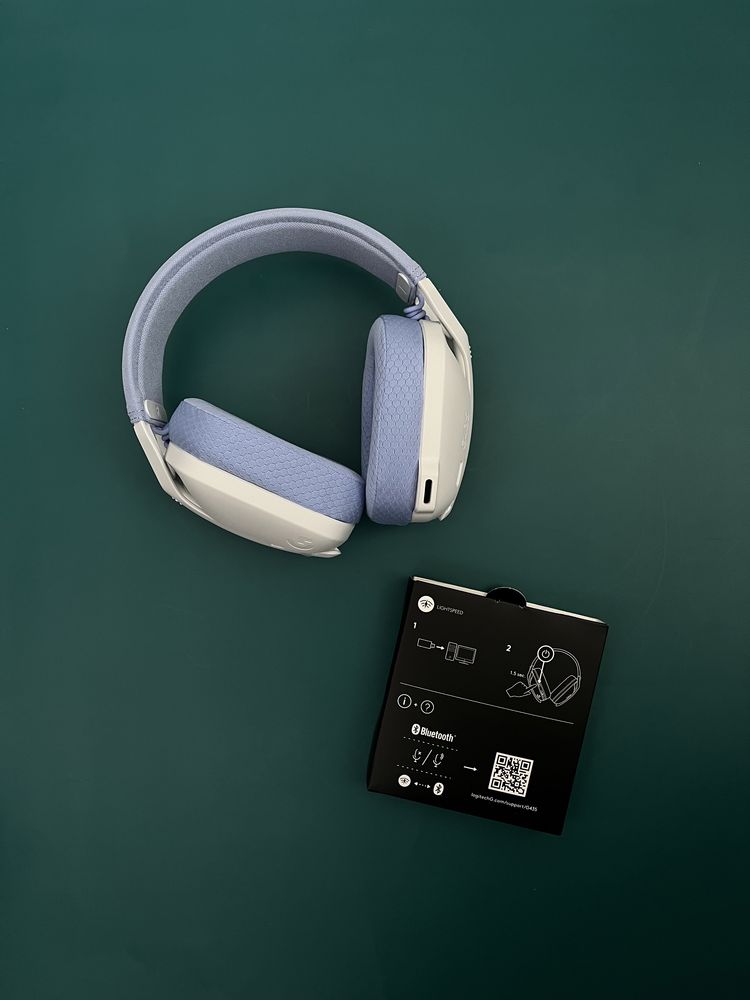 Навушники Logitech G435 білі, беспроводные наушники, оригінал - НОВІ