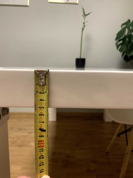 Stół jadalniany 180x90cm, 75cm wysokości biały