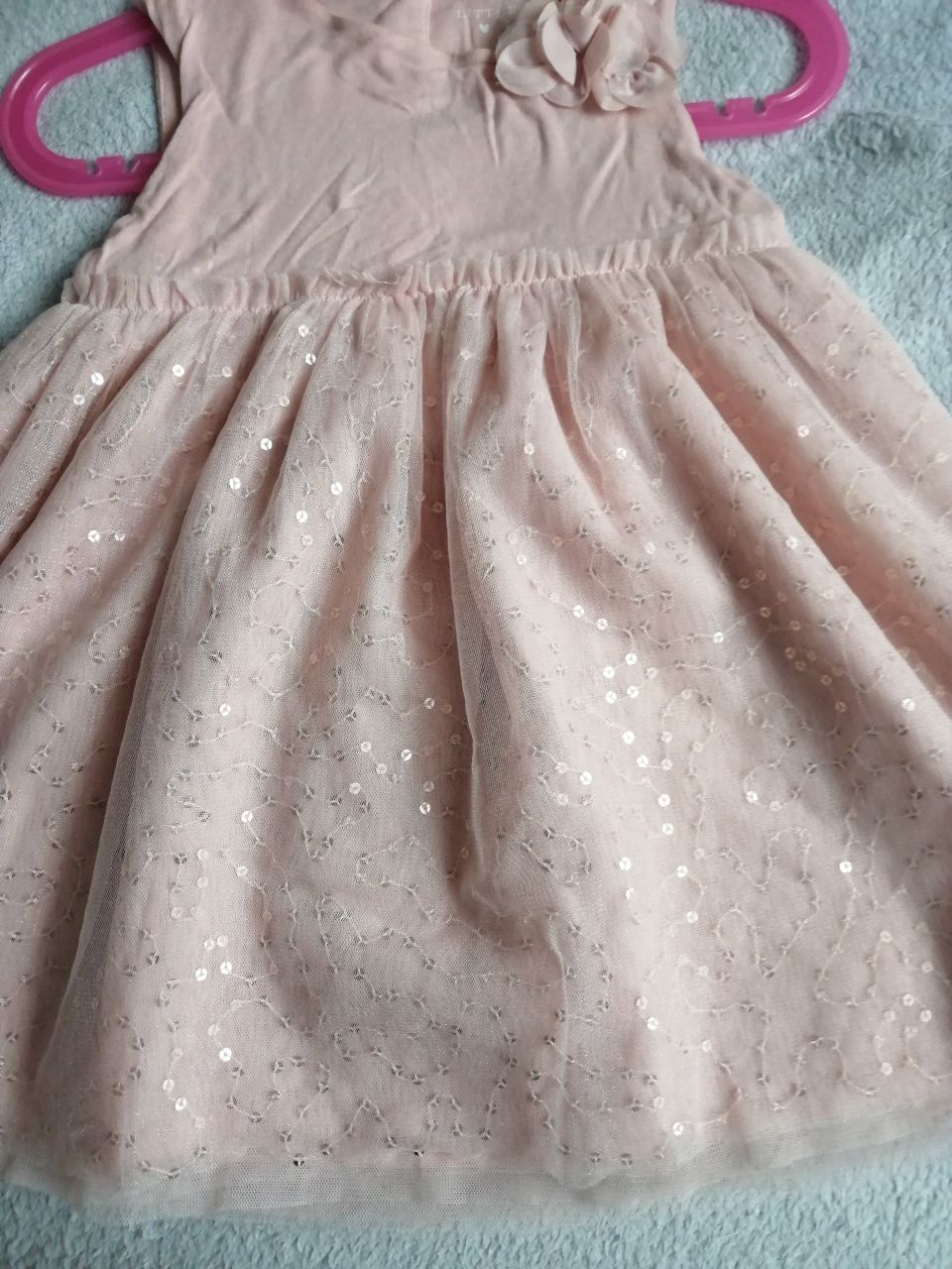 Sukienka różowa, rozmiar 92