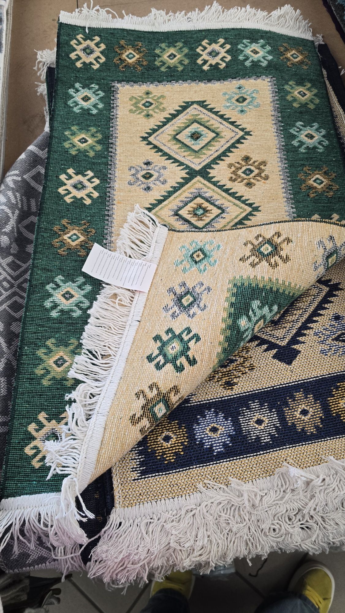Dywan dywanik Kilim 50x80 zielony