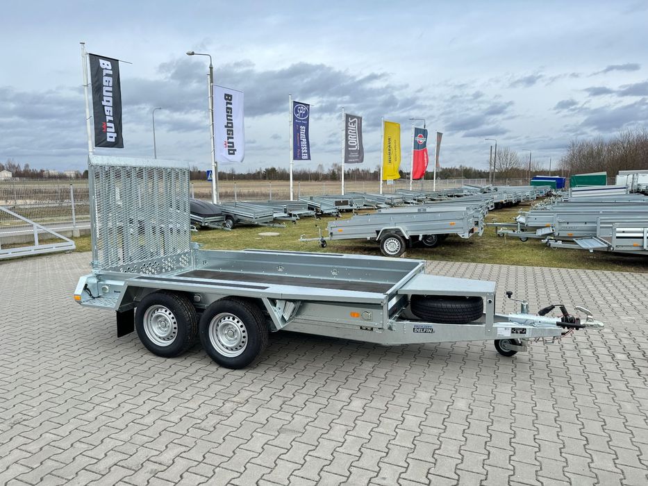 Brenderup MT 3080  308x152cm przyczepa koparkowa 2700kg, 2 osie x 1350kg koparka bobcat