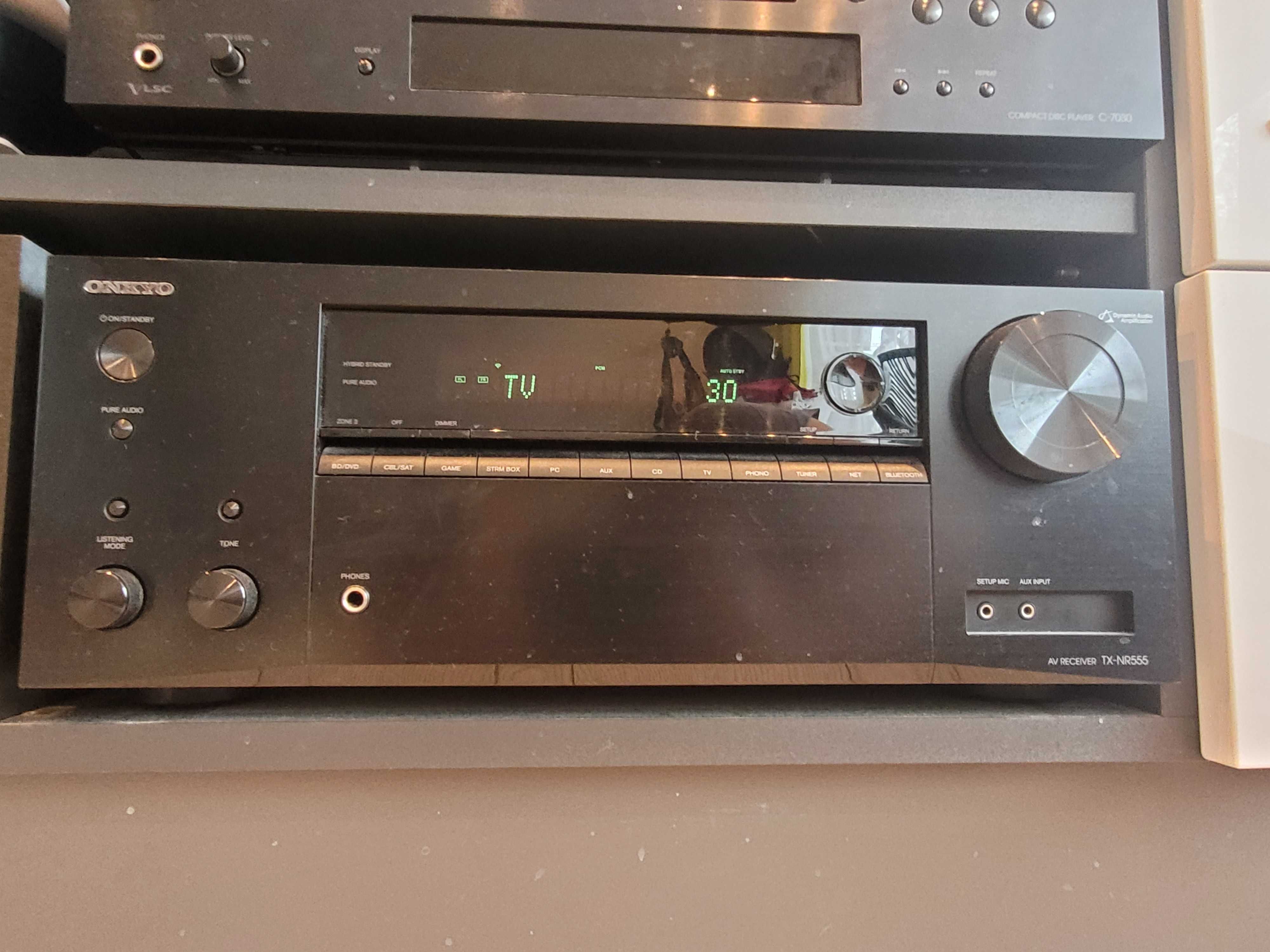 Kino domowe 5.1 Onkyo TX-NR555 + Klipsch