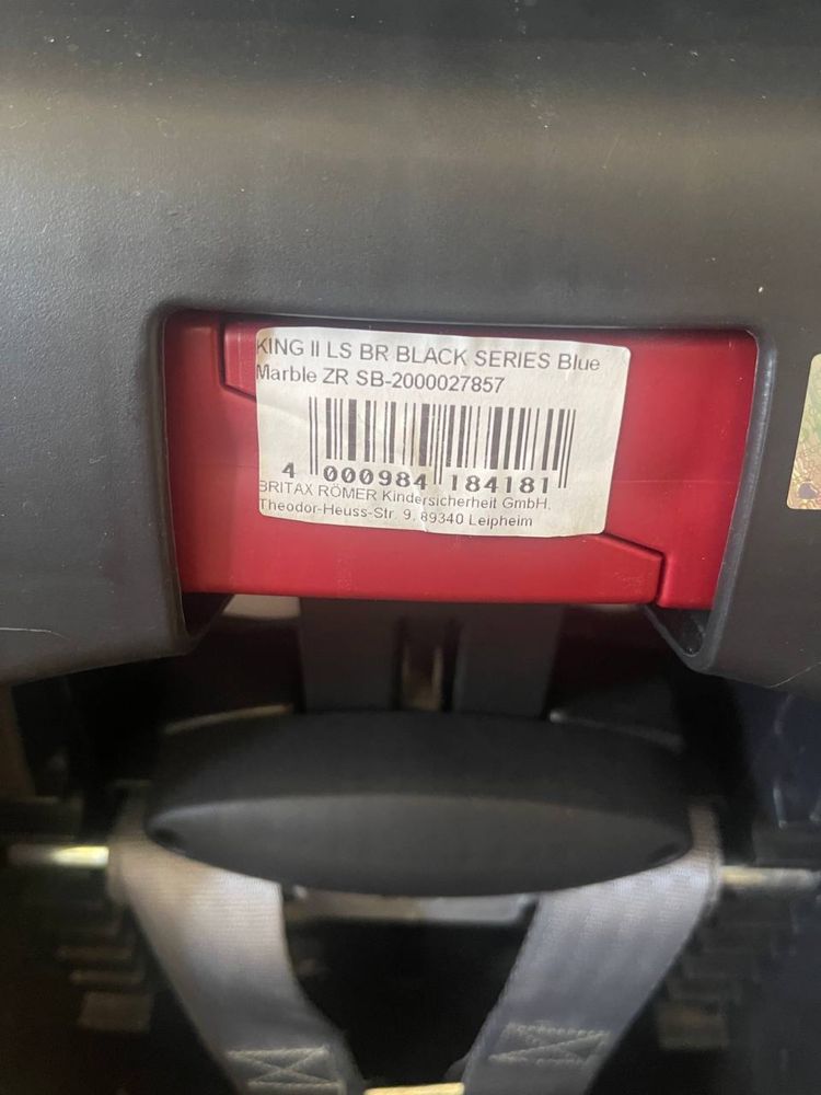 Автокрісло Britax-Romer KING II LS BLACK SERIES Blue Marble