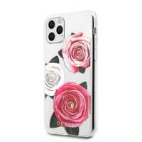 Etui Guess Flower Desire Pink & White Rose na iPhone 11 Pro