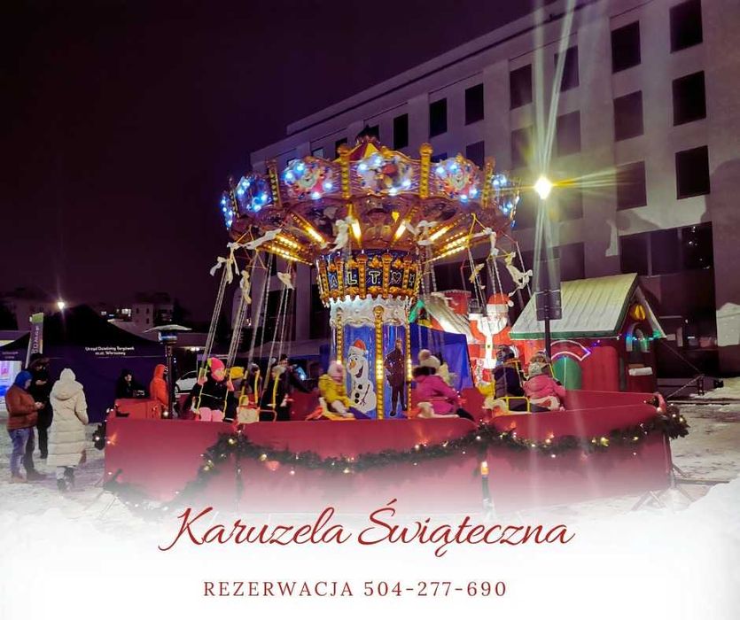 Wynajem Świątecznej Karuzeli na Jarmarki Bożonarodzeniowe