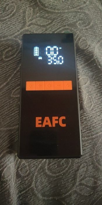 Booster novo + compressor portátil na caixa