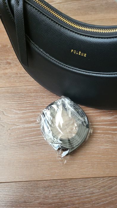 Стильна чорна шкіряна сумка  | універсальна, трендова модель