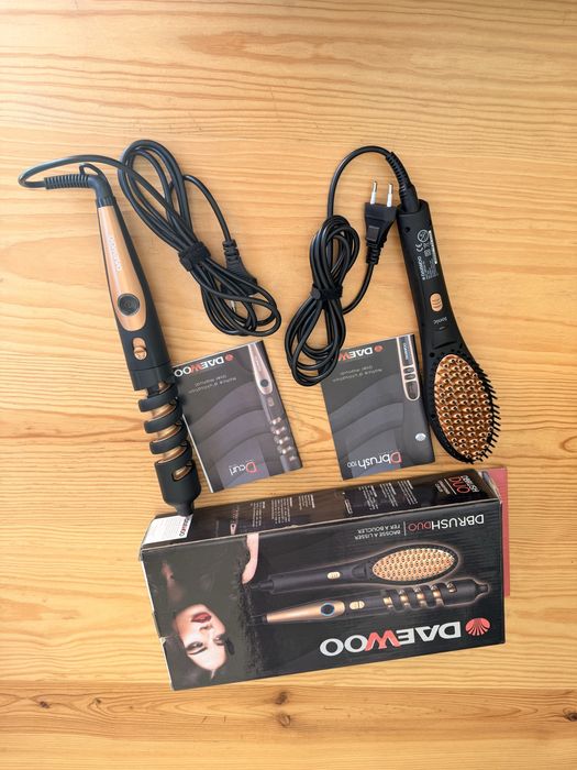 Escova Alisadora e Curler