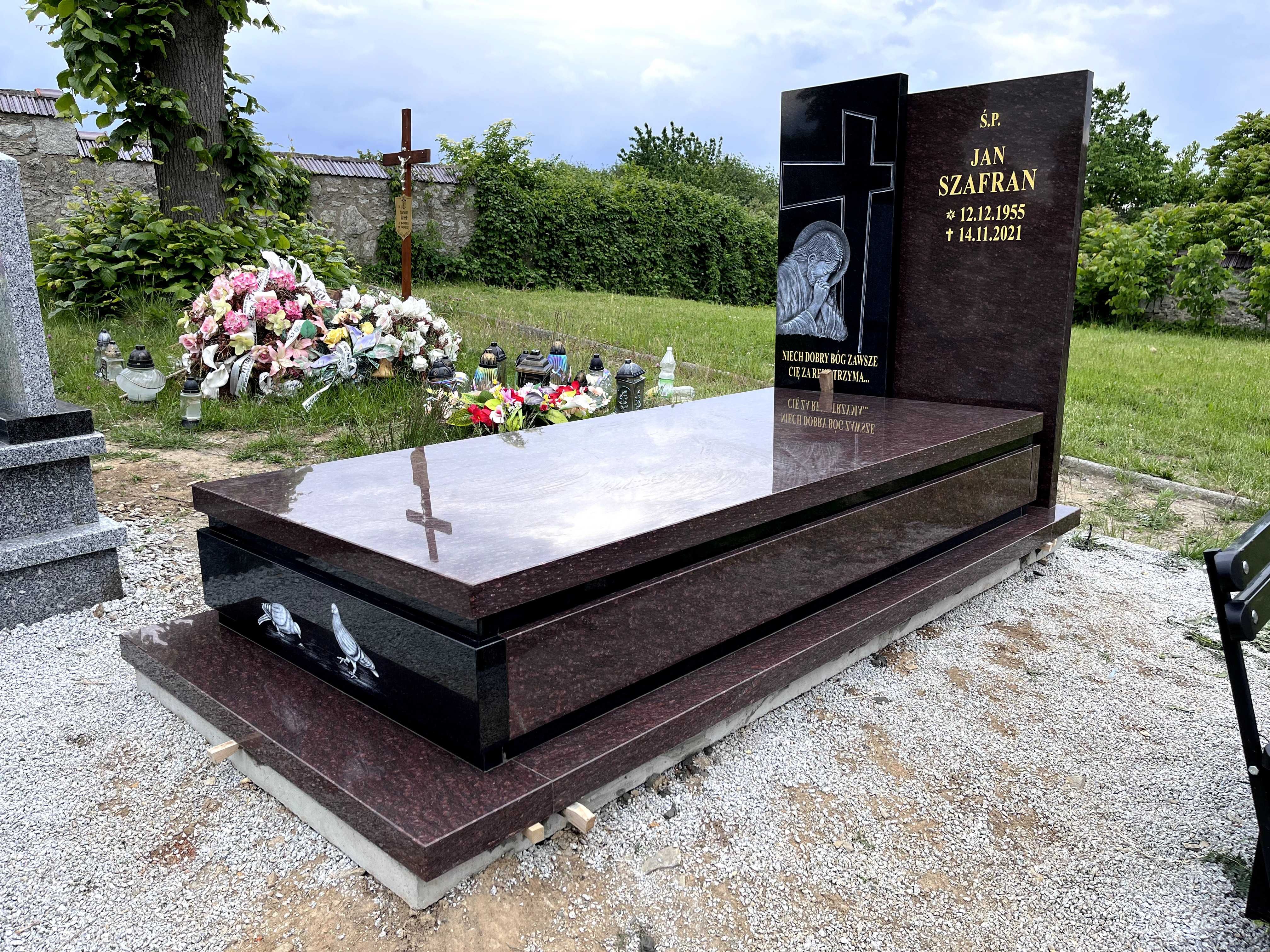 Nagrobek granitowy TOŁKOWSKI SZWED BRYŁA
