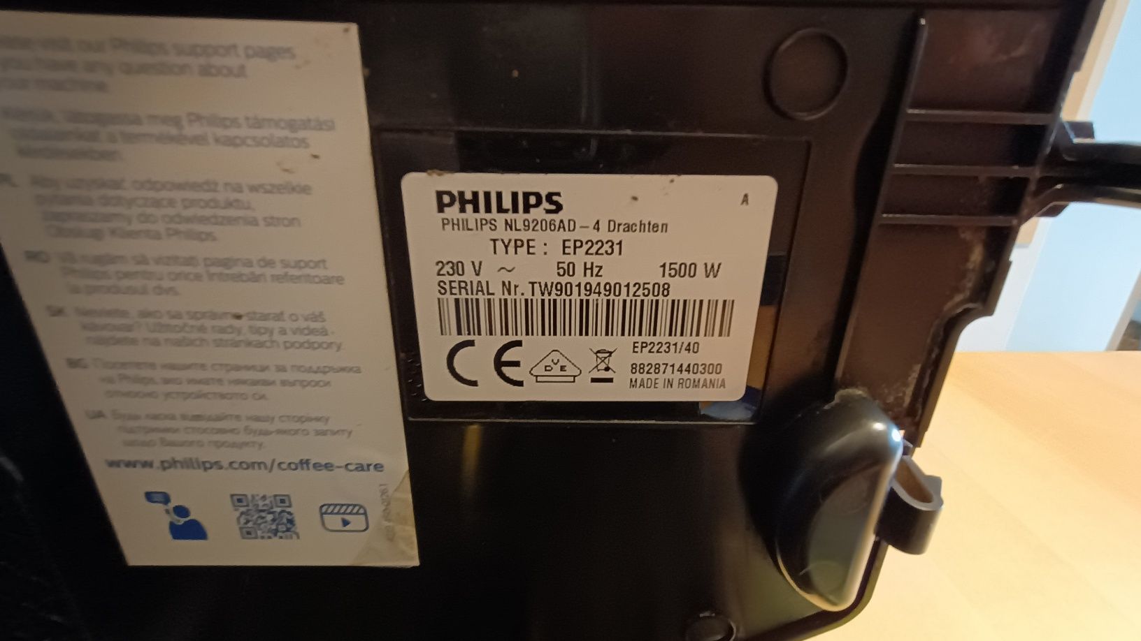 Ekspres Philips 2200 Latte Go EP2231/40 czarny