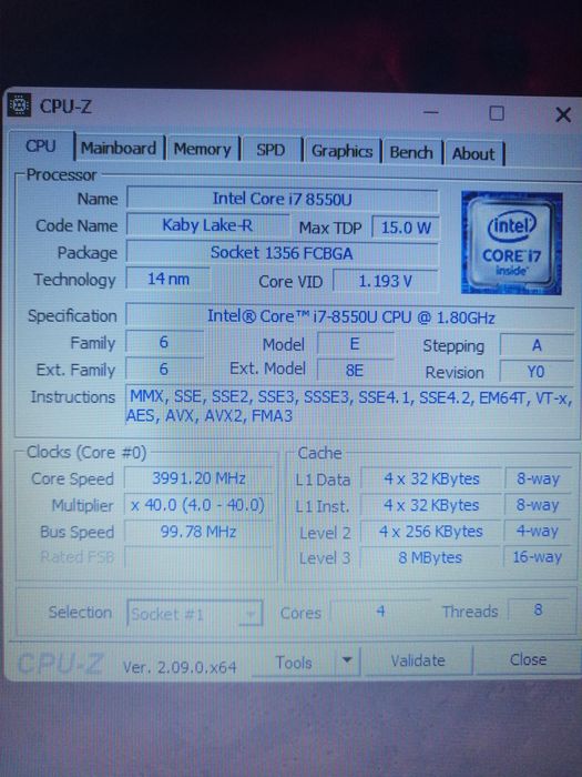Acer A5 515 i7 8gb SSD 120Gb + SSD 500 GB Nvidea MX130 2Gb