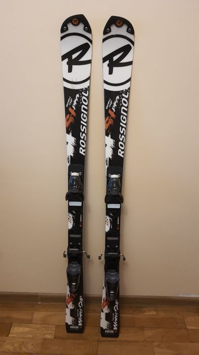 ZESTAW Narty Rossignol WorldCup Sl pro 132 + kijki 105 cm