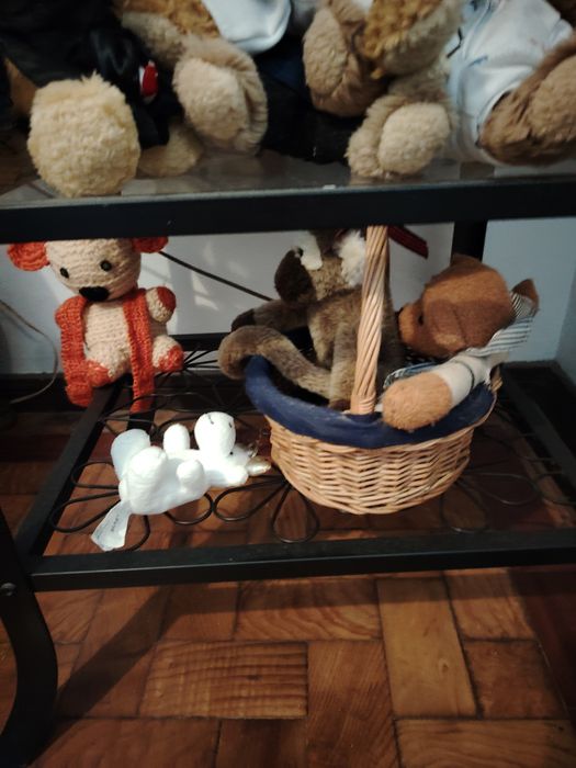 Coleção de ursos peluche