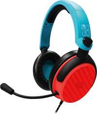 STEALTH C6-100, Przewodowe Słuchawki Nauszne, Niebiesko Czerwone 3,5mm