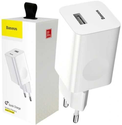 Szybka Ładowarka Sieciowa Baseus Kostka QC3.0 USB A 24W 3A Sklep Wawa