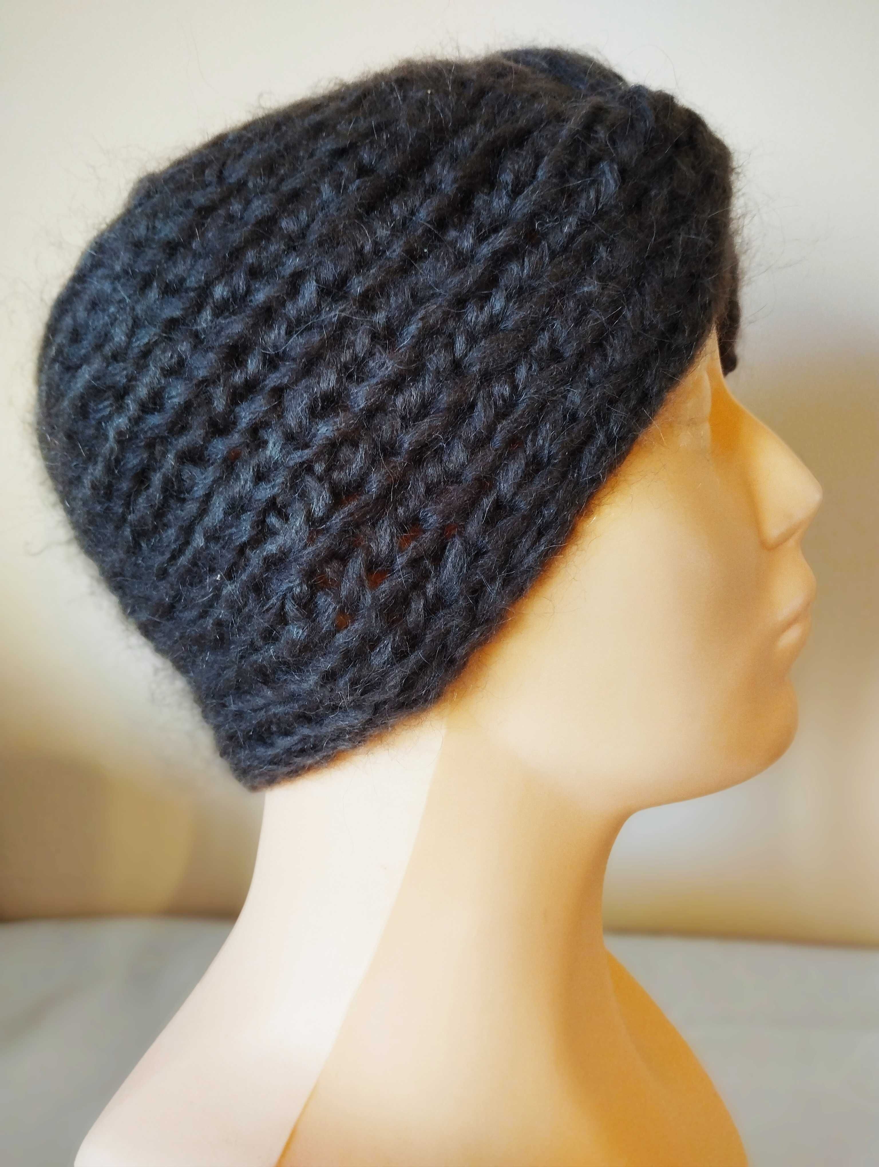 Opaska turban z moheru;  handmade