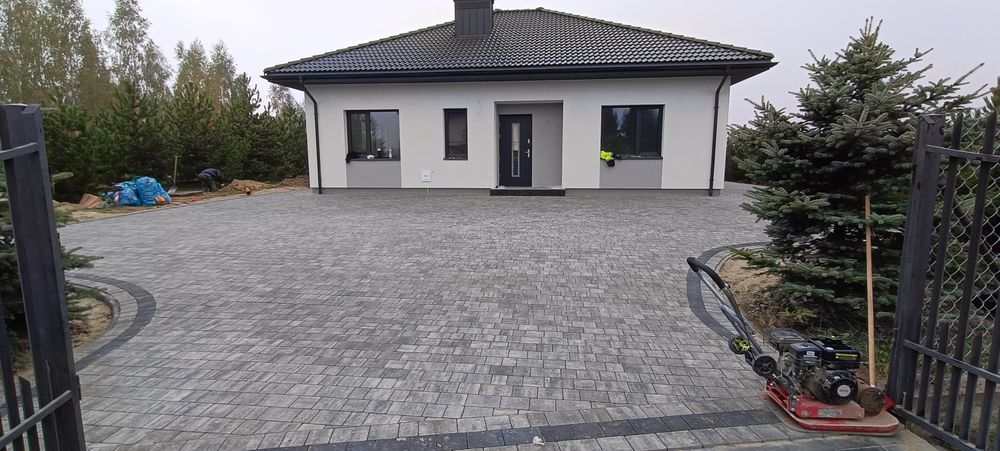 Układanie kostki brukowej brukarstwo odwodnienia niwelacja terenu