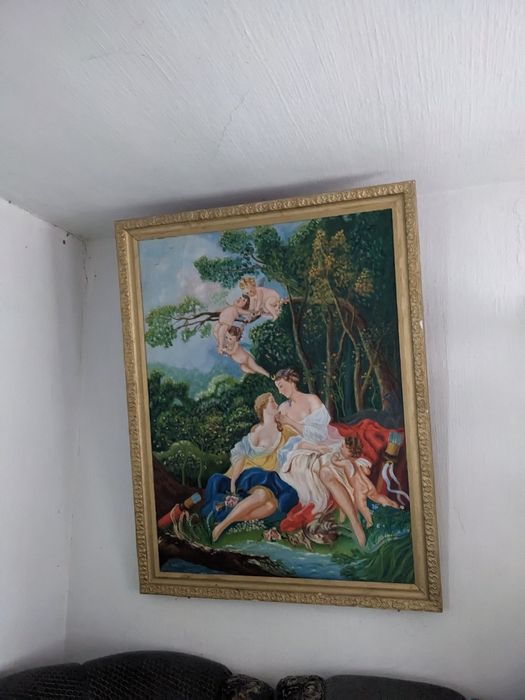 Стіл овальний 50- 60 р., дуб,ручна робота.