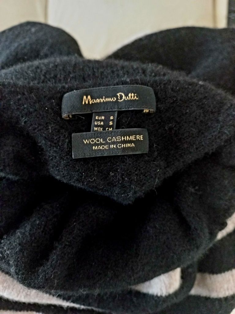 Vestido gola alta Massimo Dutti