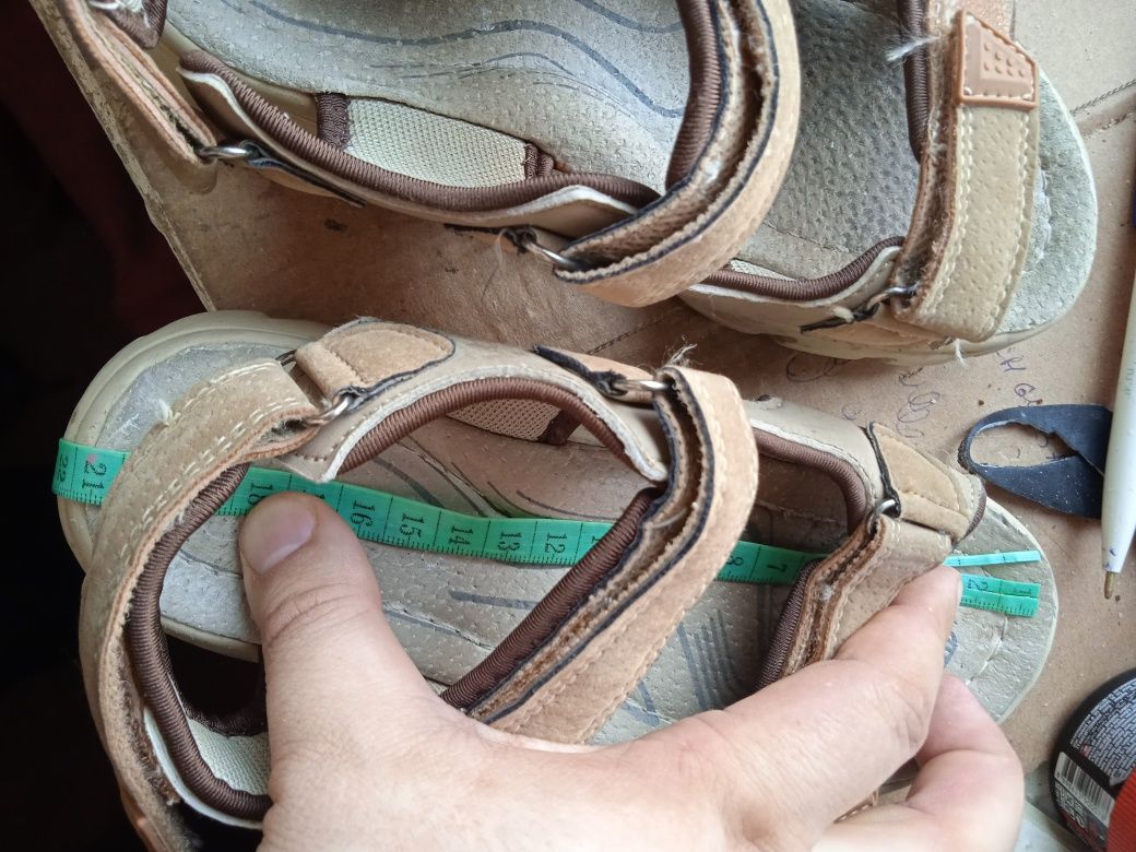 Сандали на мальчика ортопедические Clibee кожаные босоножки р32 20.5см