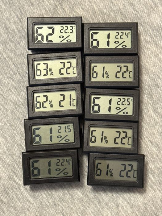 10szt.Elektroniczny termometr HIGROMETR LCD