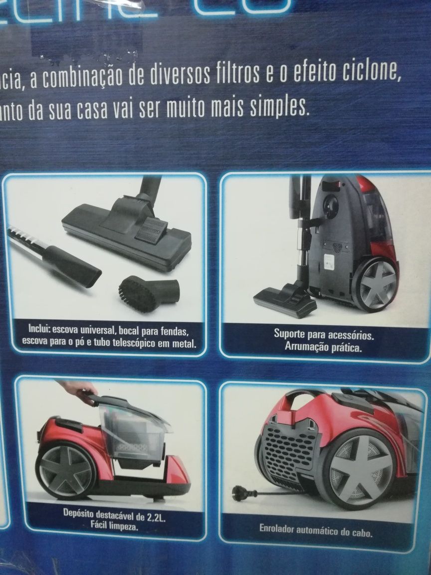 Aspirador multiciclónico electric , 800W 2L, sem saco