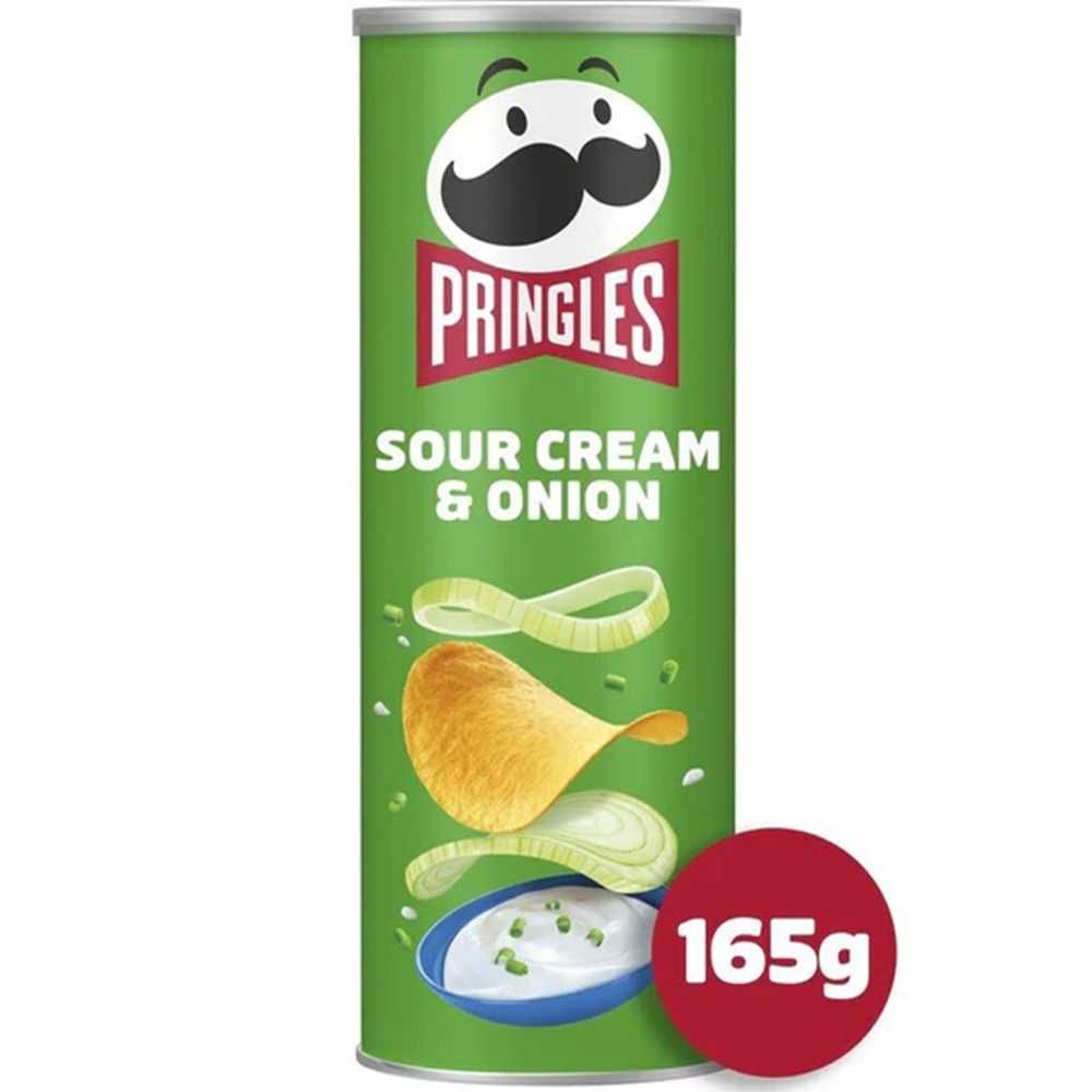 Чіпси Прінглс Сіль та Оцет, Pringles SALT & VINEGAR, 165 г.