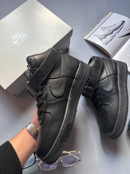 БЕЗКОШТОВНА ДОСТАВКА‼️Nike Air Force High x ALYX Black (Чорні),айликс