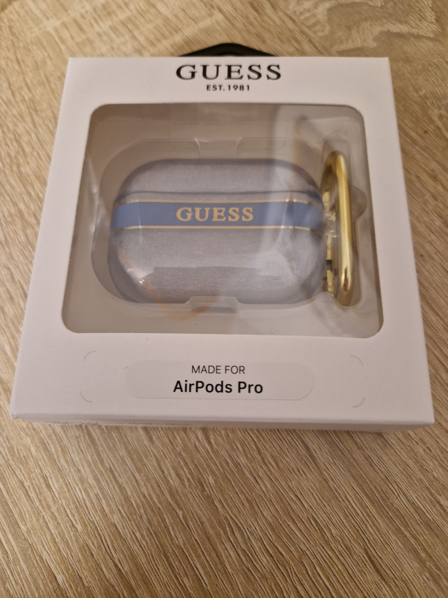 Oryginalne Etui GUESS Strap Collection do Airpods Pro cover