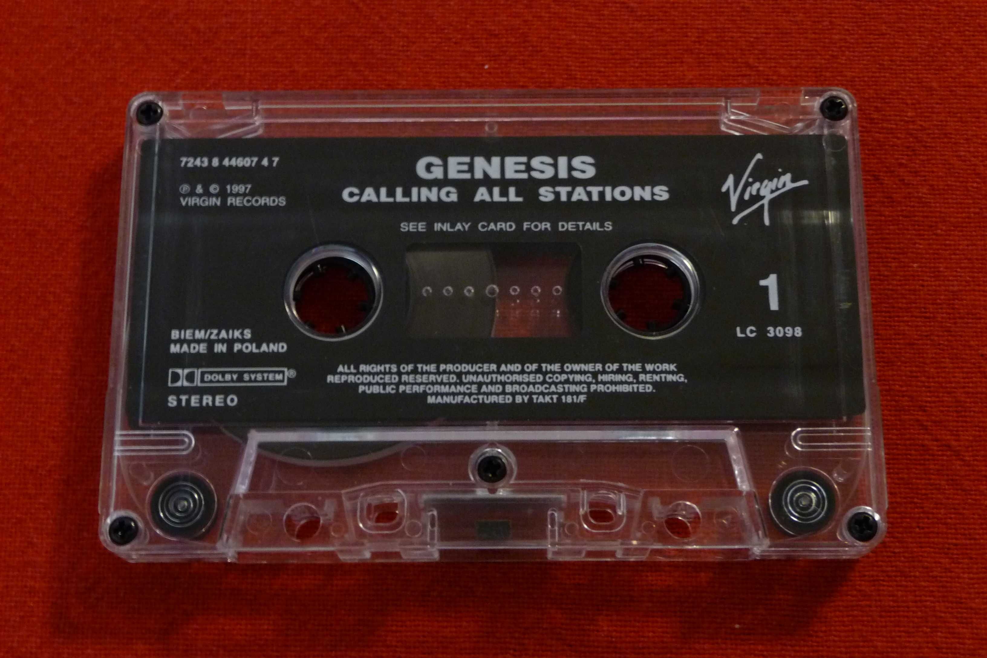 GENESIS - Calling All Stations - kaseta magnetofonowa