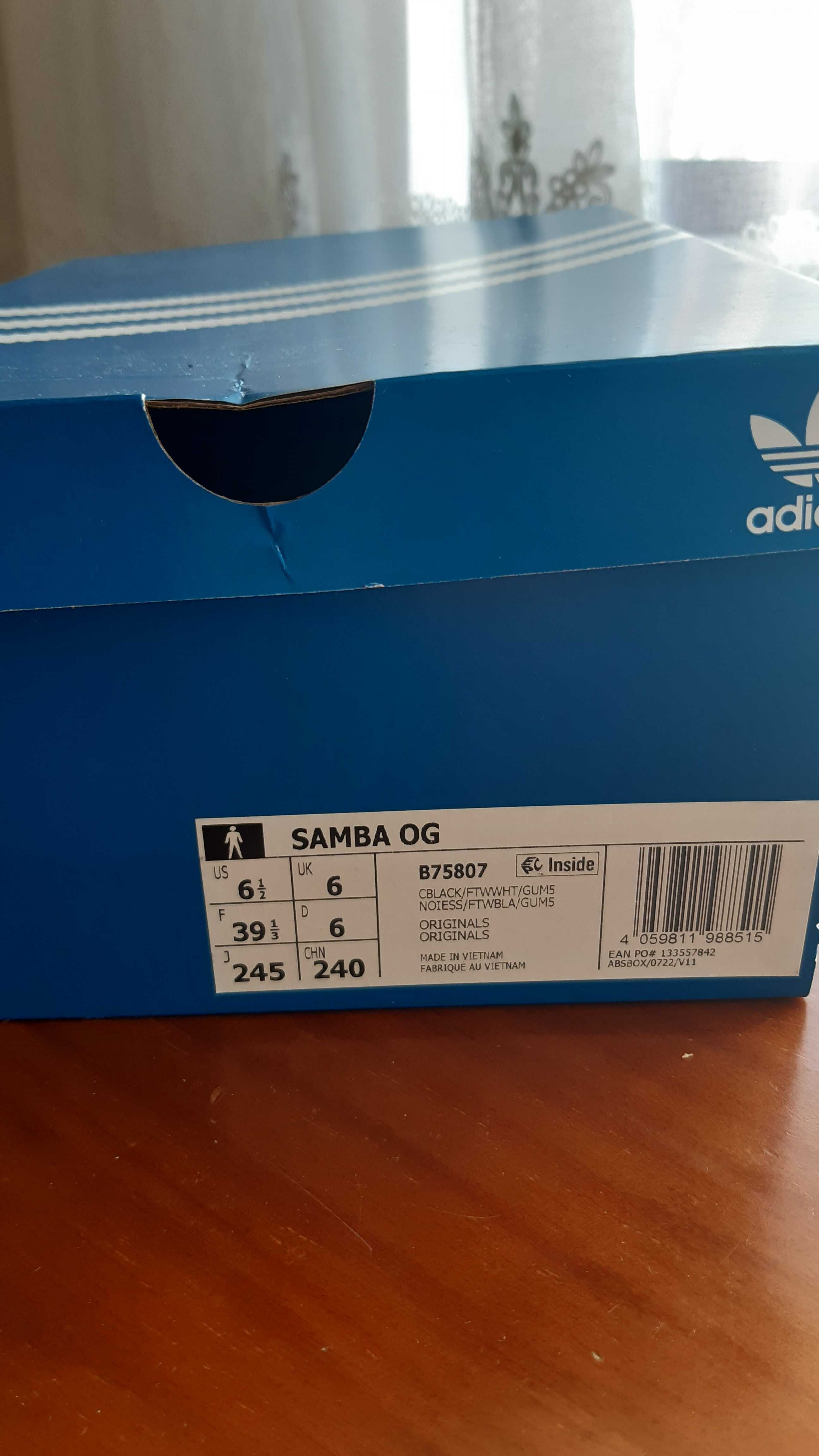 Sapatilhas Casual Unissexo Samba OG Originals tam 39