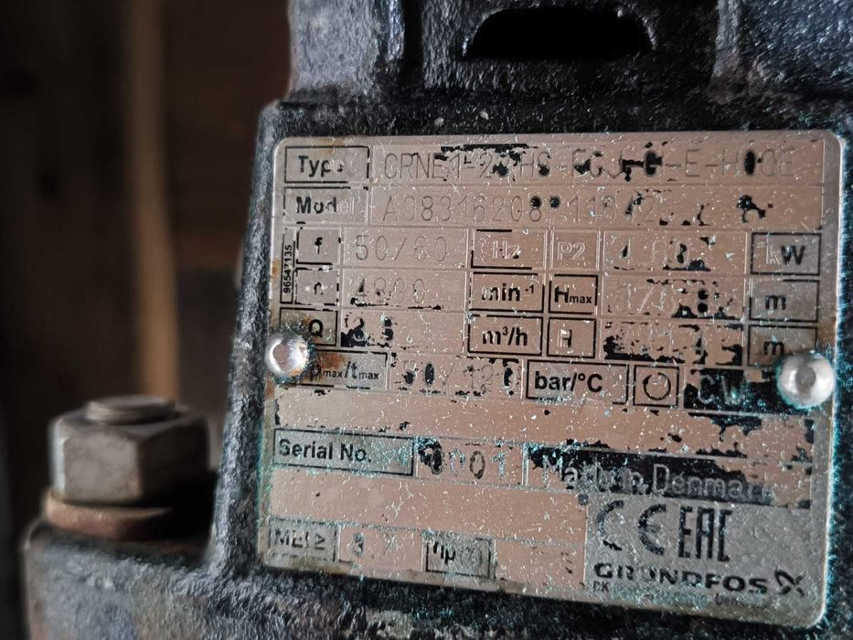 Pompy obiegowe, wielostopniowe Grundfos przemysłowe, różne modele!