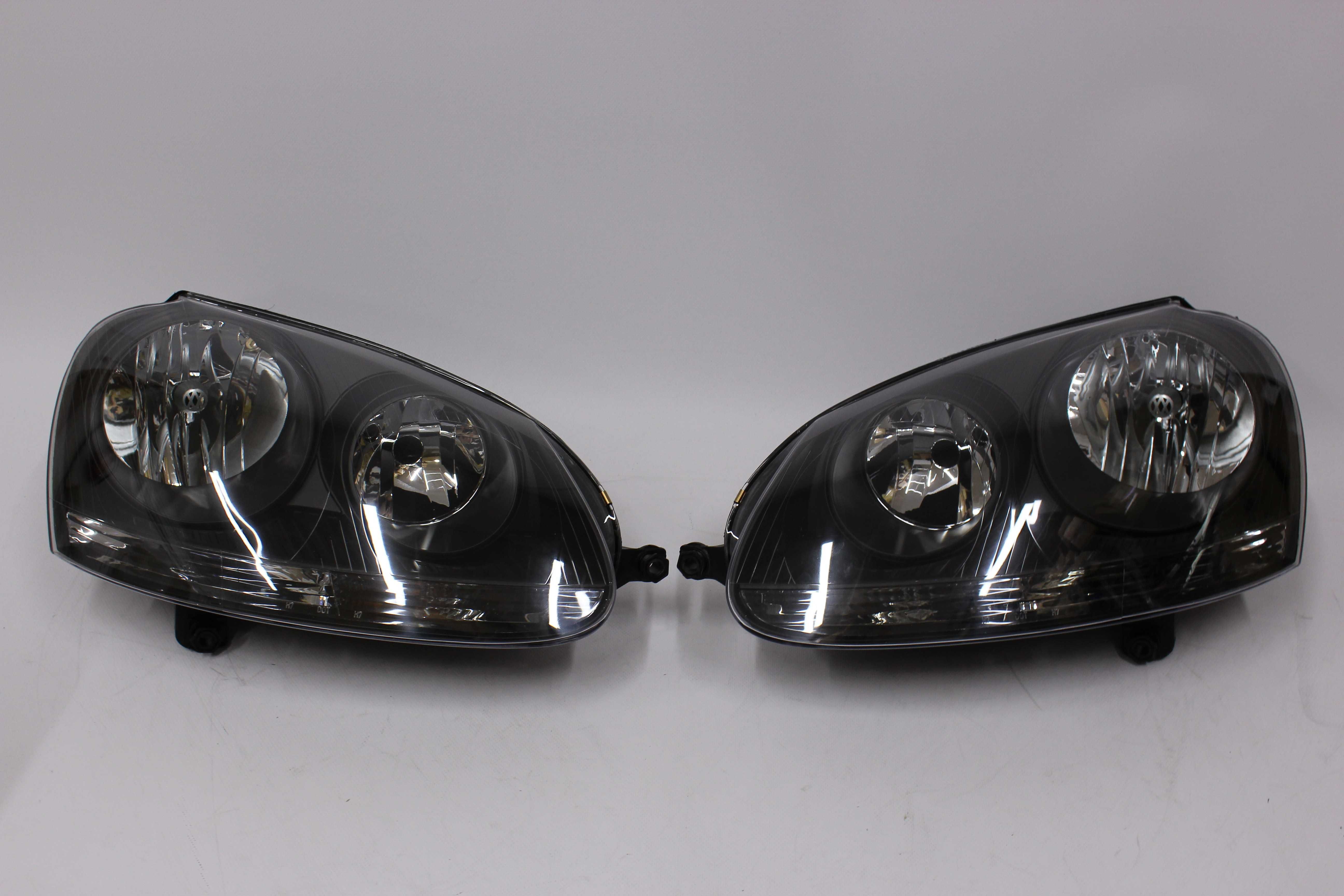Lampy przednie przód VW GOLF 5 V H7 03-09 CZARNE BLACK Tuning IGŁA