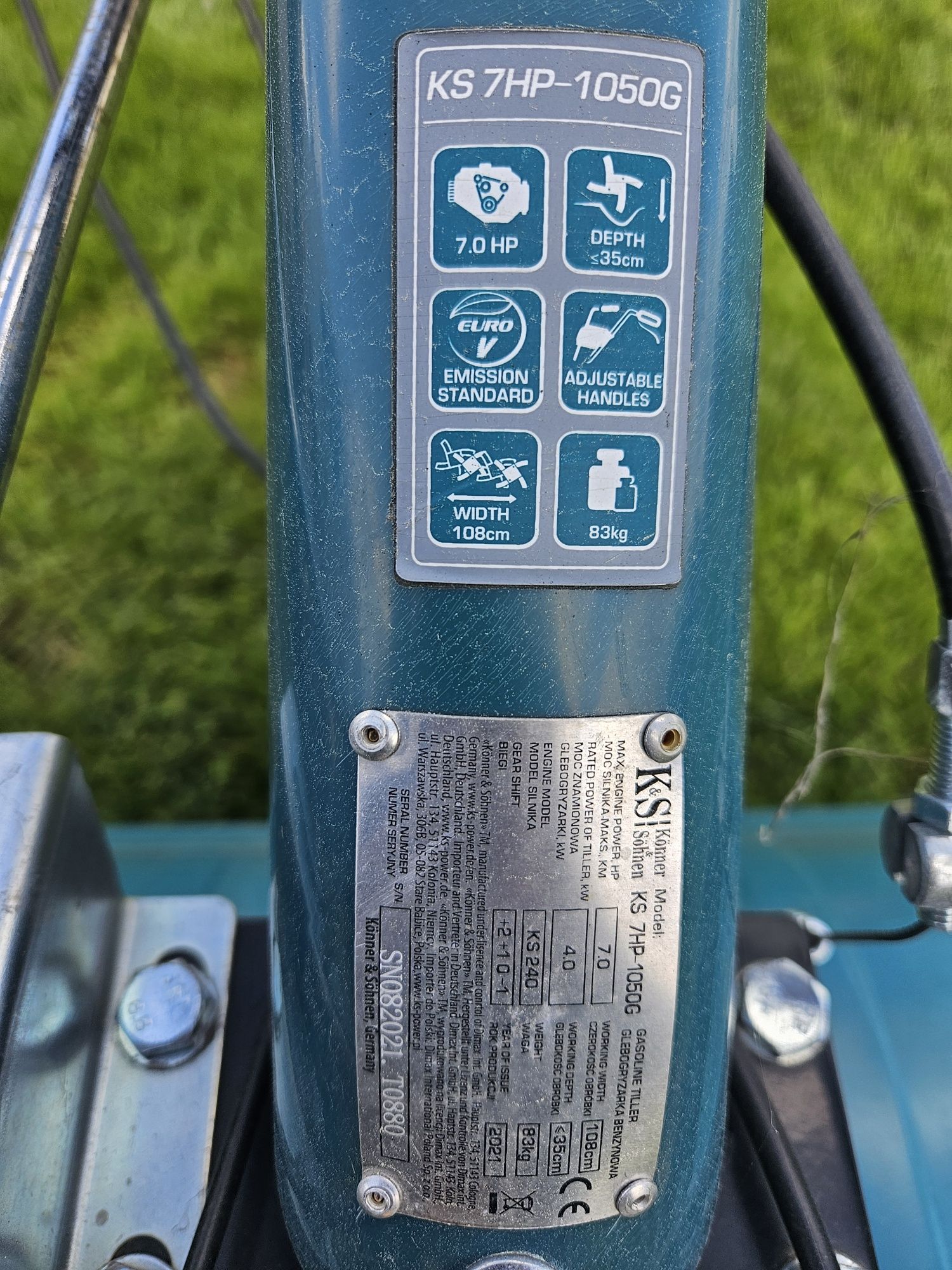 Glebogryzarka traktorek Dzik Könner & Söhnen KS 7HP-1050G