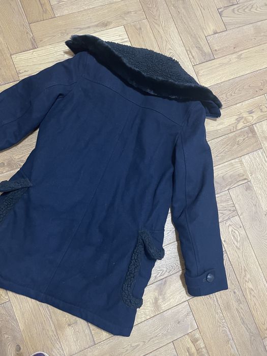 Kurtka The Kooples XS/S ciemny granat 80% wełna lekko ocieplana