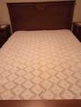 Colcha para cama de casal, feita à mão, tricot