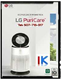 LG PuriCare AS60GDWV0 Oczyszczacz powietrza, ANTY SMOG! Jonizator HEPA