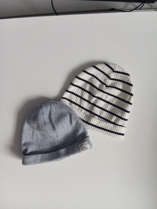 Czapki czapeczki dla chłopczyka dwupak