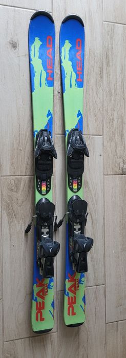 Narty Head Peak Team 117cm + wiazania Atomic dziecięce juniorskie