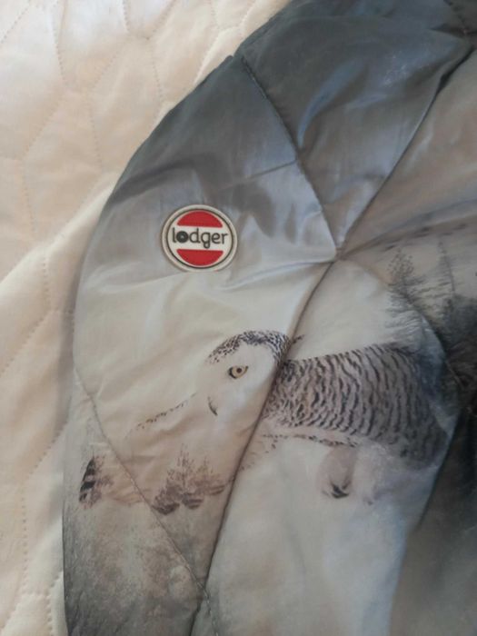 Lodger, Śpiworek Bunker Scandinavian Print Sage Botanimal - jak NOWY