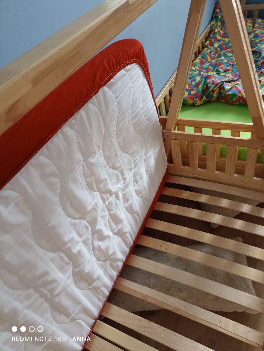 Łóżko tipi domek dla dziecka drewniane naturalne
